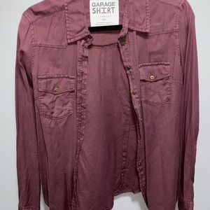 Garage - Button down flannel style top